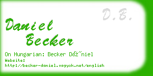 daniel becker business card